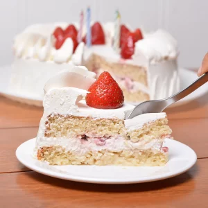 pastel tres leches con fresas
